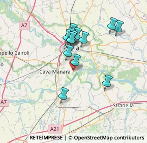 Mappa Via Po, 27020 Travacò Siccomario PV, Italia (6.13267)