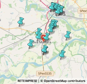 Mappa Via Don Boschetti, 27051 Cava Manara PV, Italia (3.6035)