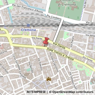 Mappa Viale Trento e Trieste, 58, 26100 Cremona, Cremona (Lombardia)