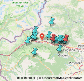 Mappa Via Giuseppe Garibaldi, 10053 Bussoleno TO, Italia (10.6605)