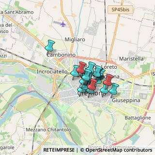 Mappa Via Montello, 26100 Cremona CR, Italia (1.049)