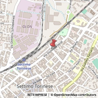 Mappa Via Giuseppe Verdi, 10036 Settimo Torinese TO, Italia, 10036 Settimo Torinese, Torino (Piemonte)