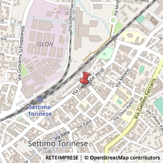 Mappa Via Verdi Giuseppe, 32, 10036 Settimo Torinese, Torino (Piemonte)
