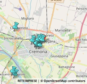 Mappa Via Vito Rastelli, 26100 Cremona CR, Italia (1.56)