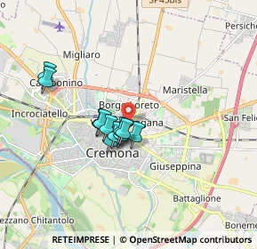 Mappa Via Vito Rastelli, 26100 Cremona CR, Italia (1.23909)