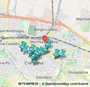 Mappa Via Vito Rastelli, 26100 Cremona CR, Italia (0.814)