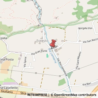Mappa Via Gran Borgata, 1, 10053 Foresto TO, Italia, 10050 Meana di Susa, Torino (Piemonte)