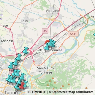 Mappa Via Sobrero, 10036 Settimo Torinese TO, Italia (7.3225)