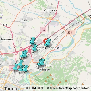 Mappa Via Sobrero, 10036 Settimo Torinese TO, Italia (4.39846)