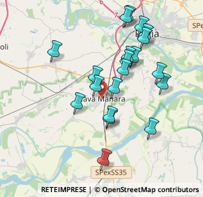 Mappa Via Antonio Gramsci, 27051 Cava Manara PV, Italia (3.541)