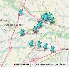 Mappa Via Gramsci, 27051 Cava Manara PV, Italia (6.88167)