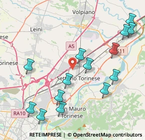 Mappa Via Ceres, 10036 Settimo Torinese TO, Italia (4.775)