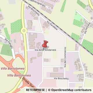 Mappa Via della Solidarietà, 6, 37049 Villa Bartolomea, Verona (Veneto)