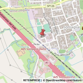 Mappa Via Po, SNC, 26867 Somaglia, Lodi (Lombardia)