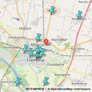 Mappa Via Endertà, 26100 Cremona CR, Italia (2.34545)