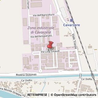 Mappa Via Luigi Einaudi, 40, 30014 Cavarzere, Venezia (Veneto)