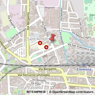 Mappa Via Fabio Filzi, 44, 26100 Cremona, Cremona (Lombardia)