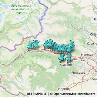 Mappa Via Silvio Borgis, 10050 Bruzolo TO, Italia (9.362)