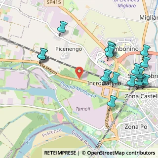 Mappa Via Milano, 26100 Cremona CR, Italia (1.252)