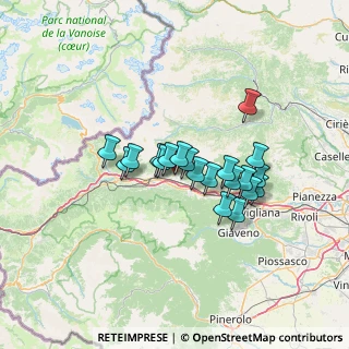 Mappa Via Combali, 10050 Bruzolo TO, Italia (10.158)