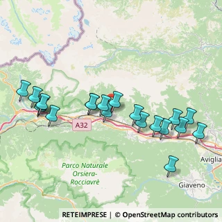 Mappa Via Combali, 10050 Bruzolo TO, Italia (8.476)