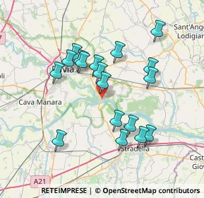 Mappa Localita, 27010 Linarolo PV, Italia (6.76667)