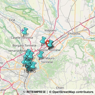 Mappa Via Villafranca, 10036 Settimo Torinese TO, Italia (8.23)
