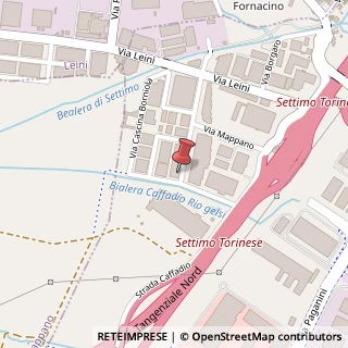 Mappa Via Cascina Borniola, 7A, 10036 Settimo Torinese, Torino (Piemonte)