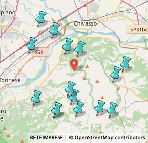 Mappa Via Trotta, 10090 San Raffaele Cimena TO, Italia (4.50267)