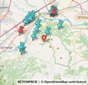 Mappa Via Trotta, 10090 San Raffaele Cimena TO, Italia (4.073)