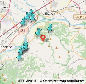 Mappa Via Trotta, 10090 San Raffaele Cimena TO, Italia (4.0425)