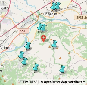Mappa Via Trotta, 10090 San Raffaele Cimena TO, Italia (4.32273)