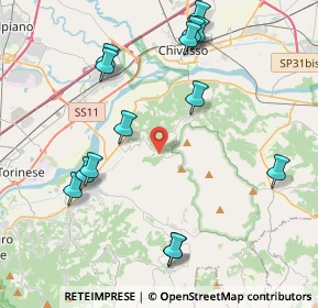 Mappa Via Trotta, 10090 San Raffaele Cimena TO, Italia (4.665)