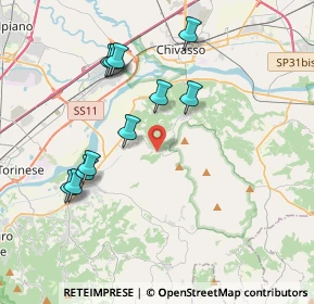 Mappa Via Trotta, 10090 San Raffaele Cimena TO, Italia (3.87182)