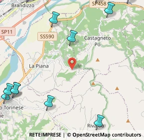 Mappa Via Trotta, 10090 San Raffaele Cimena TO, Italia (3.50154)
