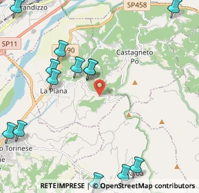 Mappa Via Trotta, 10090 San Raffaele Cimena TO, Italia (3.03733)