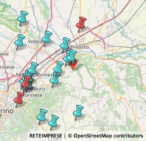 Mappa Via Trotta, 10090 San Raffaele Cimena TO, Italia (9.4975)