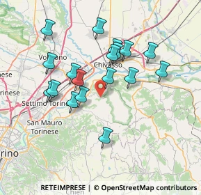Mappa Via Trotta, 10090 San Raffaele Cimena TO, Italia (6.64833)