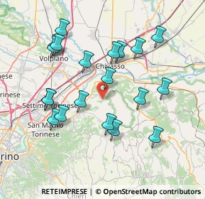 Mappa Via Trotta, 10090 San Raffaele Cimena TO, Italia (7.702)