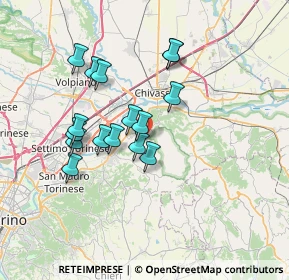 Mappa Via Trotta, 10090 San Raffaele Cimena TO, Italia (6.13063)