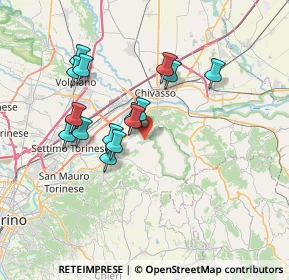 Mappa Via Trotta, 10090 San Raffaele Cimena TO, Italia (6.21733)
