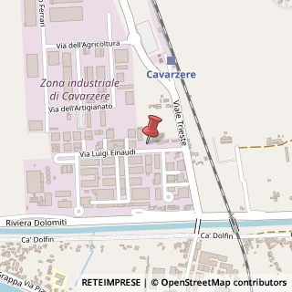 Mappa Via Luigi Einaudi, 14, 30014 Cavarzere, Venezia (Veneto)