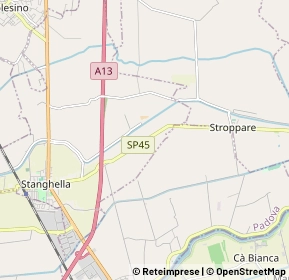 Mappa Via Canaletta, 35048 Stanghella PD, Italia (1.69615)