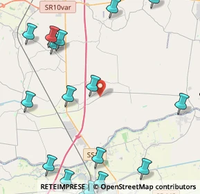 Mappa Via Canaletta, 35048 Stanghella PD, Italia (6.4545)