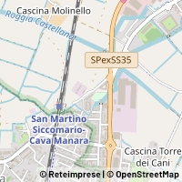 Kaart San Martino Siccomario