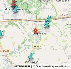 Mappa Via Casottina, 27013 Chignolo Po PV, Italia (3.272)