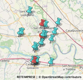 Mappa Via Casottina, 27013 Chignolo Po PV, Italia (6.4905)