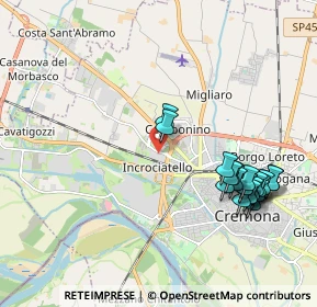 Mappa Via delle Industrie, 26100 Cremona CR, Italia (2.2025)
