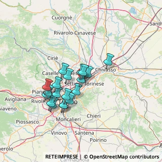 Mappa Cavalcavia 8 Agosto, 10036 Settimo Torinese TO, Italia (11.26895)