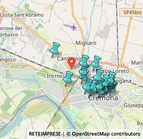 Mappa Via Castelnuovo, 26100 Cremona CR, Italia (1.721)
